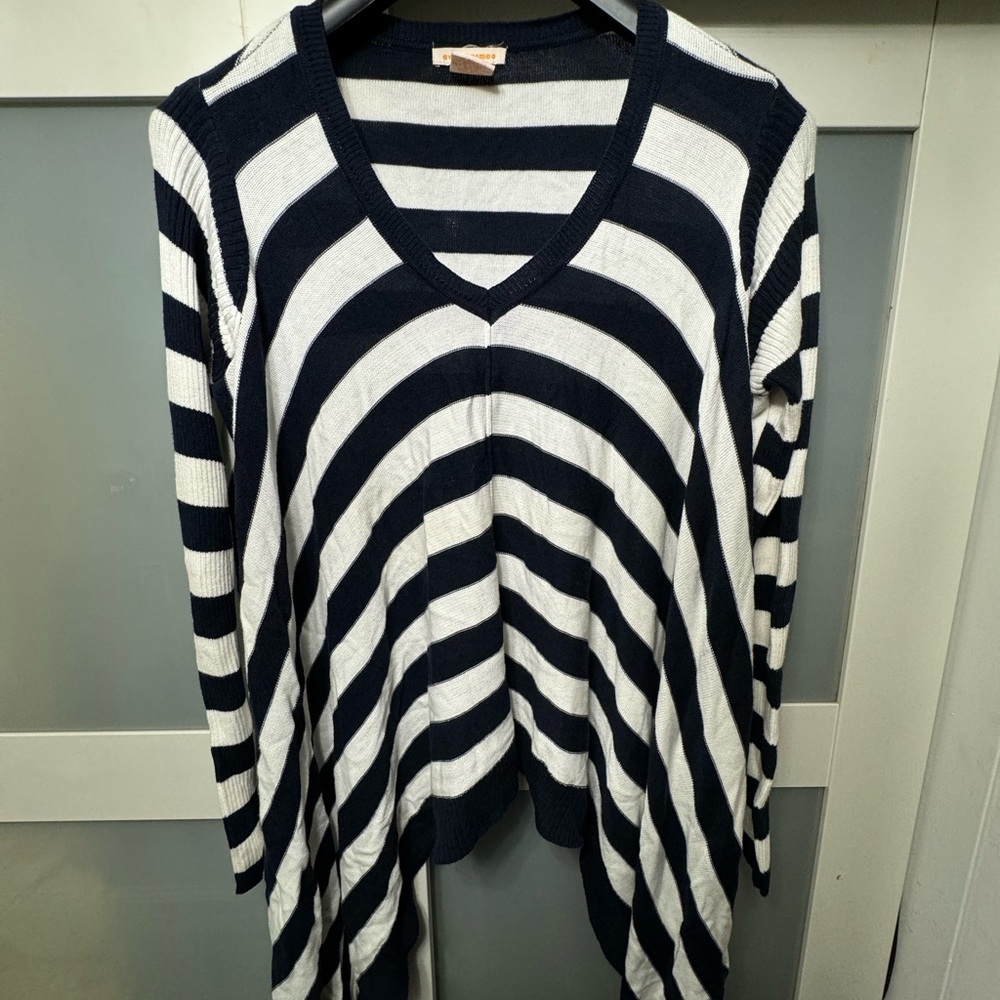 Navy and white striped sweater
 #stripes #cardigan #deals #fall #halloween